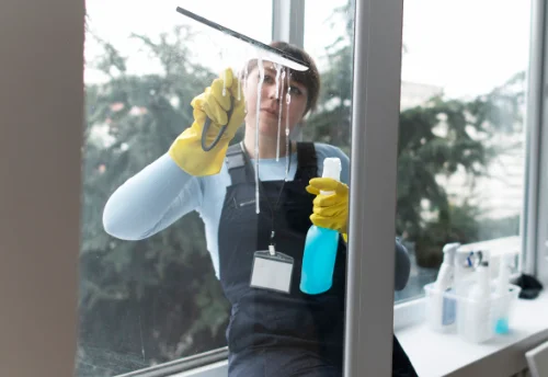 Nettoyage de vitres intérieures et extérieures à Bourgougnague